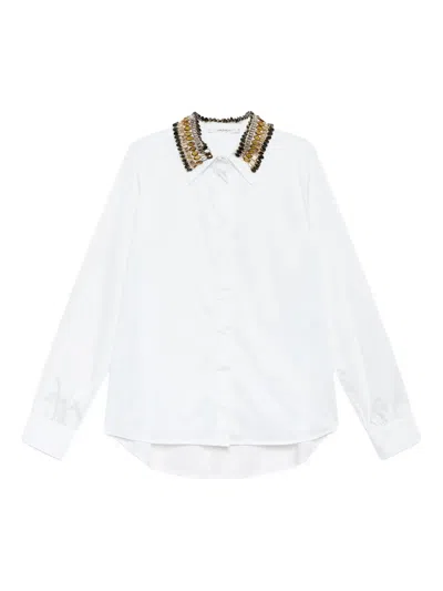 Maliparmi Embellished-collar Shirt In White