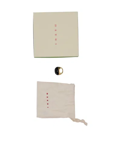 Marni Cocktail Ring In Black