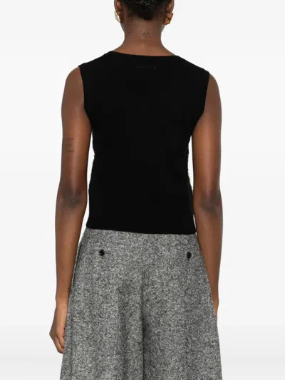 Ermanno Firenze Sequin-embellished Top In Black