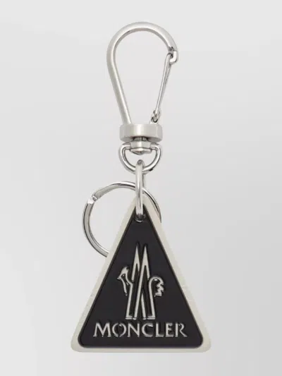 Moncler Triangle Shaped Keyring Attachment In Multi