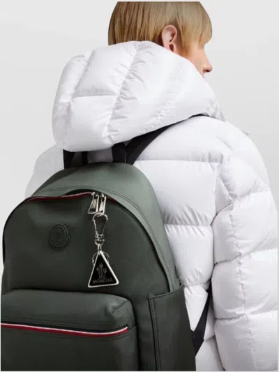 Moncler Triangle Shaped Keyring Attachment In Multi