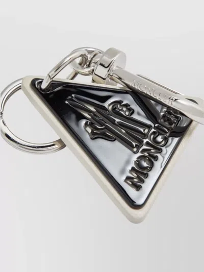 Moncler Triangle Shaped Keyring Attachment In Multi