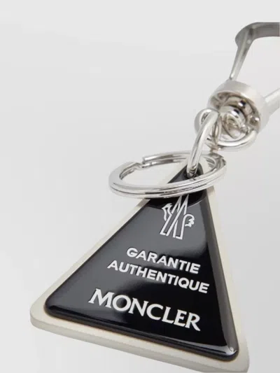 Moncler Triangle Shaped Keyring Attachment In Multi