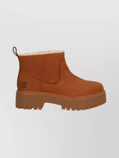 Timberland Ankle Boots With Lug Sole And Pull Tab In Multi