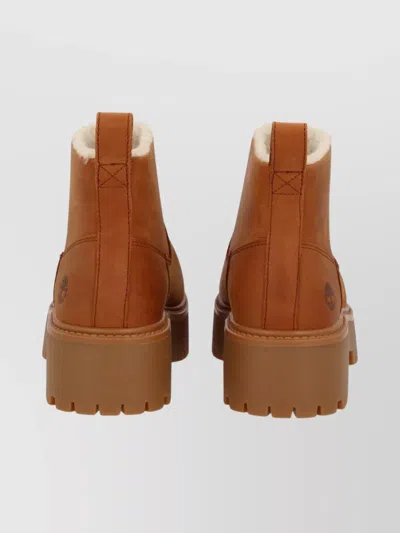 Timberland Ankle Boots With Lug Sole And Pull Tab In Multi