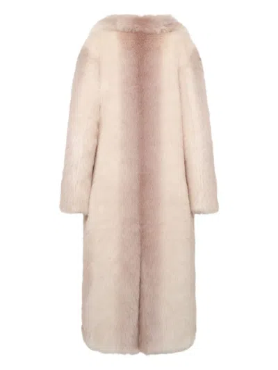 Unreal Fur Plains Coat In Neutral