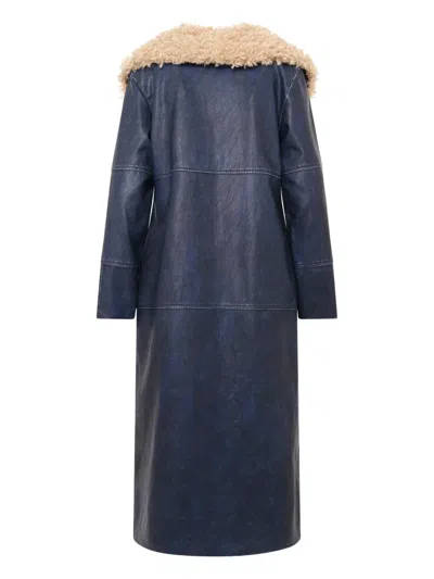 Unreal Fur Imagination Coat In Blue