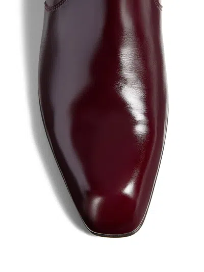 Khaite Colt Knee-high Boots In Red