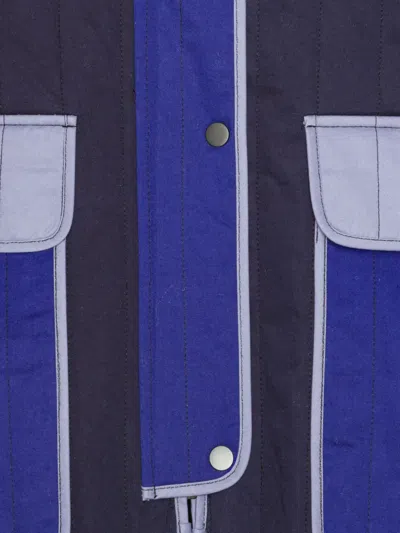 Henrik Vibskov Reversible Hooded Parka In Blue