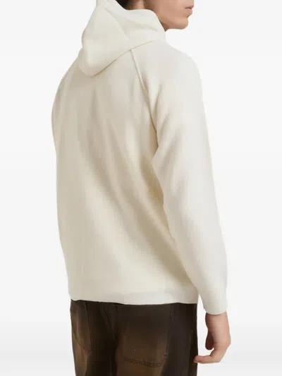 C.p. Company Logo-detail Zip-up Hoodie In Neutral