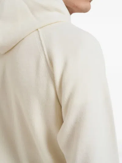 C.p. Company Logo-detail Zip-up Hoodie In Neutral