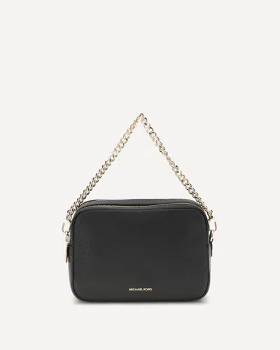 Michael Kors Briant Black Leather Bag In Black