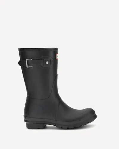 Hunter 25mm Logo-patch Knee-high Rain Boots In Black