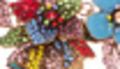 Eye Candy Los Angeles Amy Crystal Floral Necklace In Multi