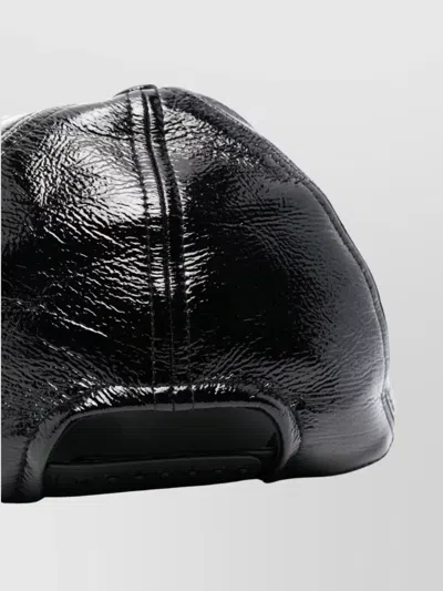 Courrèges Vynil Reedition Baseball Cap In Black