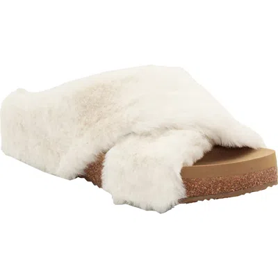 Volatile Rees Faux Fur Platform Sandal In Multi