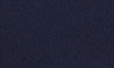 Amicale Cashmere Quarter Zip Pullover W/ Piping In Blue