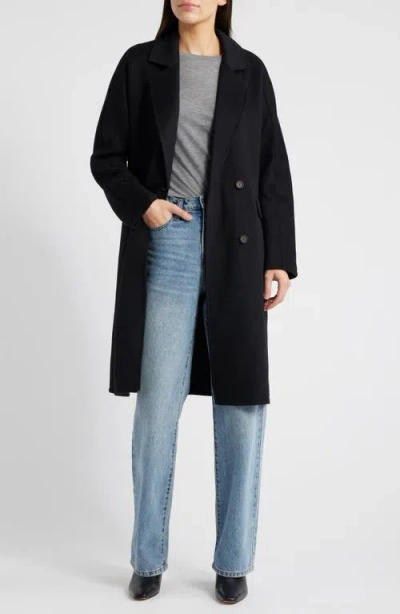Rails Bristol Wool Blend Overcoat In Black