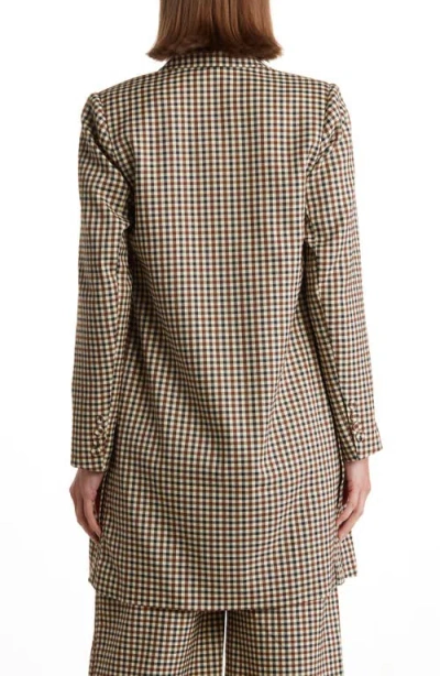 Dr2 By Daniel Rainn Check Topper Coat In Brown