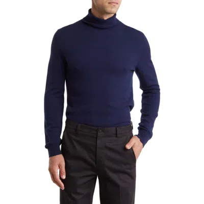 Amicale Turtleneck Cashmere Sweater In Blue