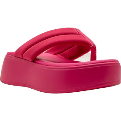 Volatile La Paz Water Resistant Platform Flip Flop In Pink