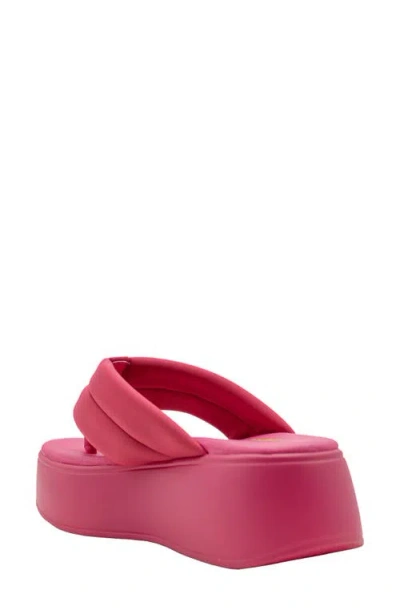 Volatile La Paz Water Resistant Platform Flip Flop In Pink