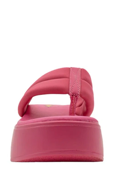 Volatile La Paz Water Resistant Platform Flip Flop In Pink