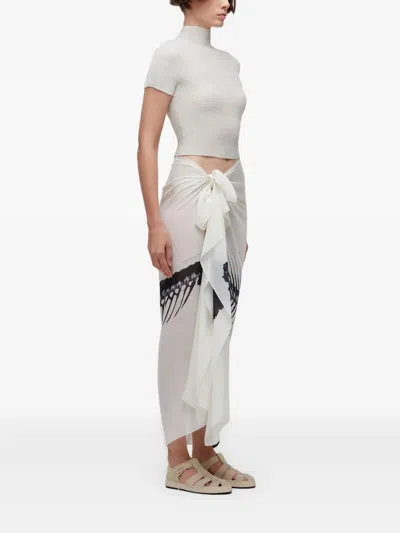 Osklen Pixel-pattern Short-sleeve T-shirt In Silver