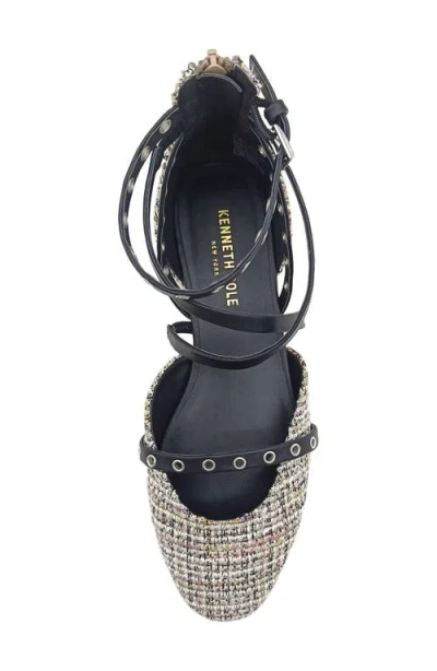 Kenneth Cole Mason Ankle Strap D'orsay Flat In Multi