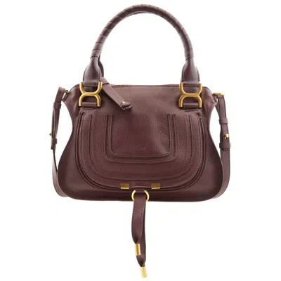 Chloé Chloe Small Marcie Double Carry Bag In Brown