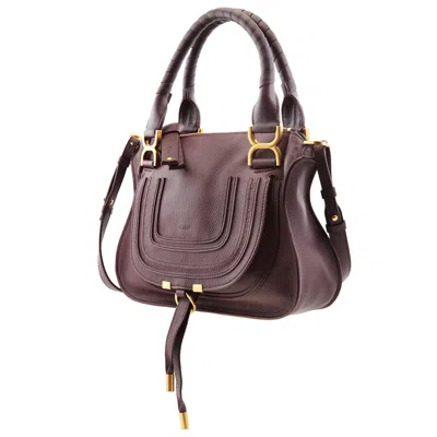 Chloé Chloe Small Marcie Double Carry Bag In Brown