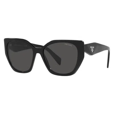 Prada Dark Grey Butterfly Ladies Sunglasses Pr 19zsf 1ab5s0 56 In Black