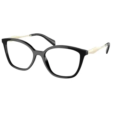 Prada Demo Butterfly Ladies Eyeglasses Pr 02zvf 1ab1o1 56 In Gold