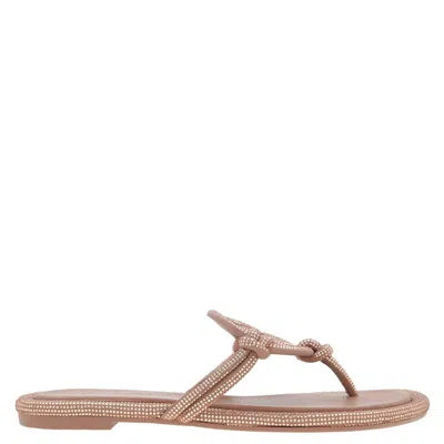 Tory Burch Miller Pave Knotted Sandals In Brown