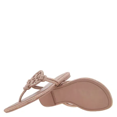 Tory Burch Miller Pave Knotted Sandals In Brown