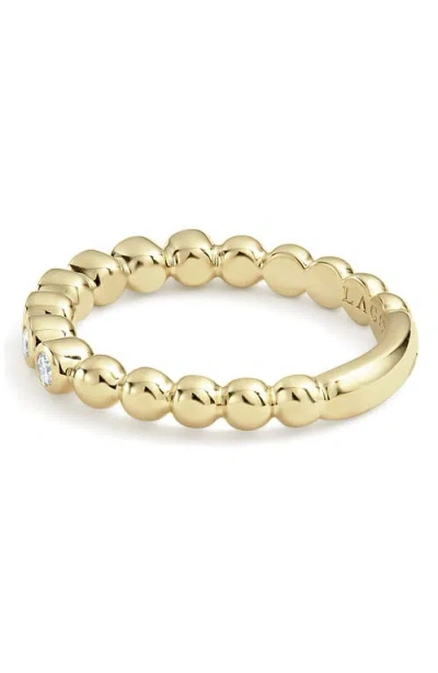 Lagos Covet Stone Caviar Stack Ring In Gold