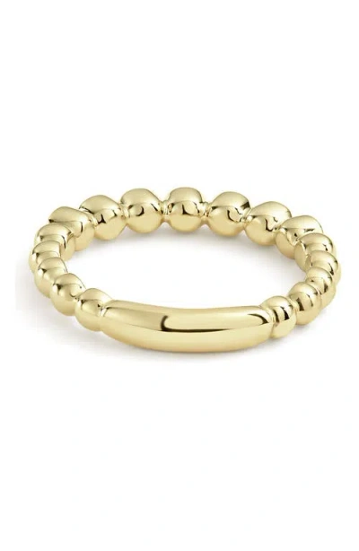 Lagos Covet Stone Caviar Stack Ring In Gold