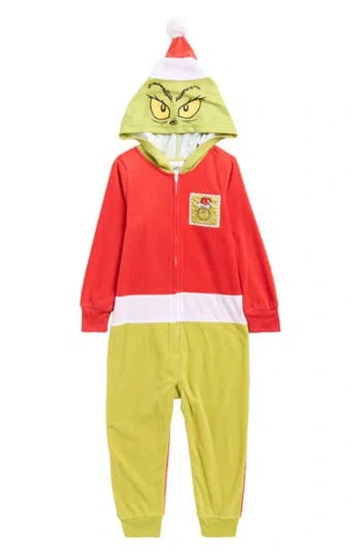 Komar Kids' The Grinch One-piece Pajamas In Multi