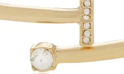 Ettika Crystal Bar Cuff Bracelet In Gold