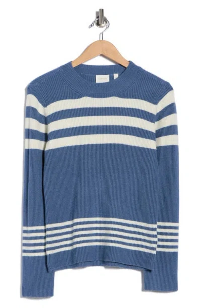 Cyrus Stripe Pullover Sweater In Blue