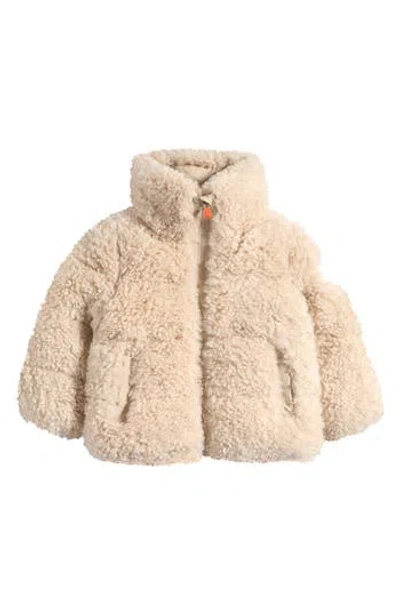 Save The Duck Kids' Thisbe Quilted Fleece Jacket In Neutral