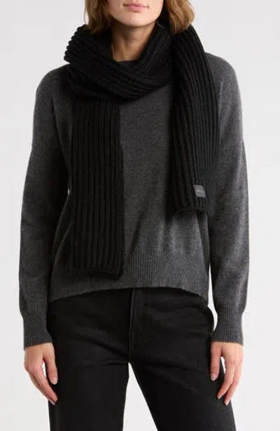 Cole Haan Chunky Knit Scarf In Brown