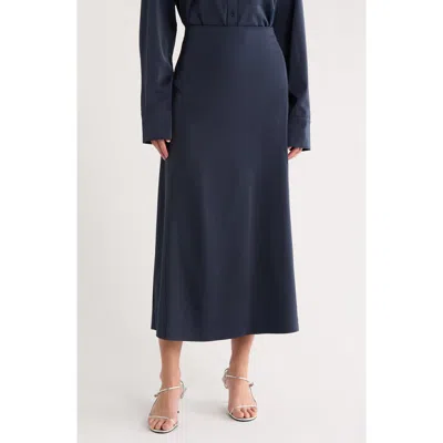 Splendid Satin Midi Skirt In Animal Print