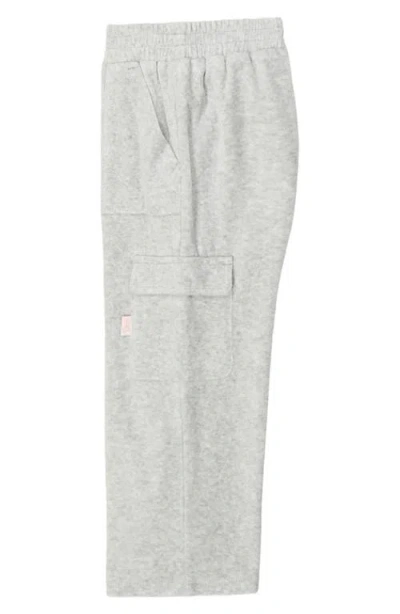 Juicy Couture Kids' Crystal Embellished Long Sleeve T-shirt & Pants Set In Gray