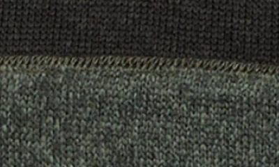 Quiksilver Keller Colorblock Fleece Lined Zip Hoodie In Green