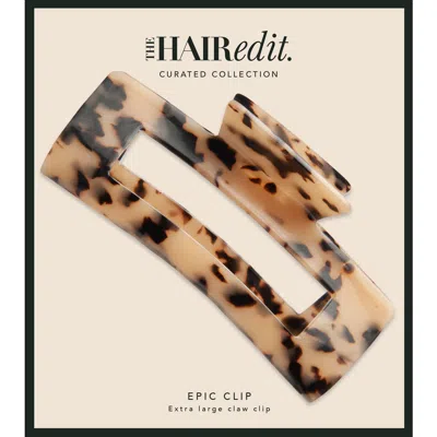 The Hair Edit Epic Extra Large Tortoise Claw Clip In Brown