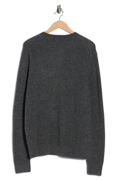 Amicale Feeder Stripe Cashmere Sweater In Gray