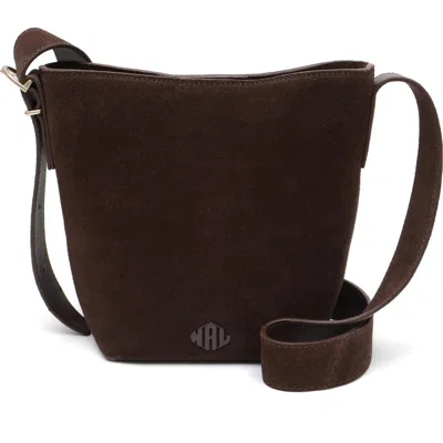 New Amsterdam Leatherworks Jayden Leather Bucket Bag In Brown