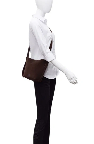 New Amsterdam Leatherworks Jayden Leather Bucket Bag In Brown