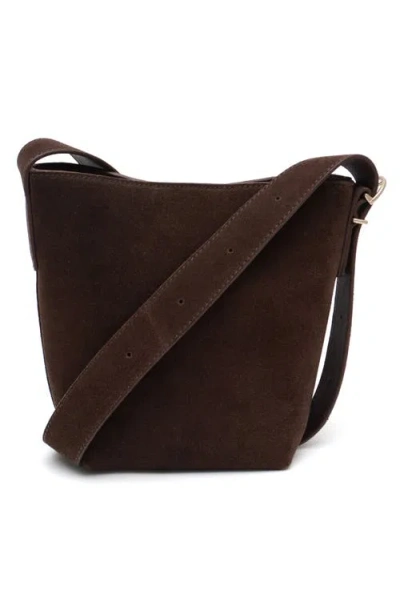 New Amsterdam Leatherworks Jayden Leather Bucket Bag In Brown